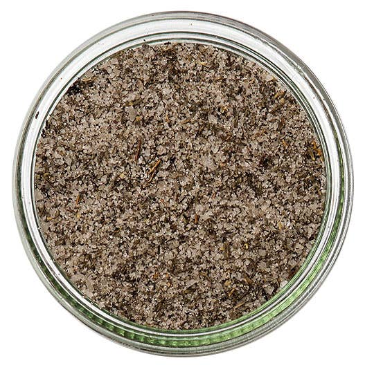 Sous Salt - Grey Salt Olive and Thyme Glass Jar: 4oz