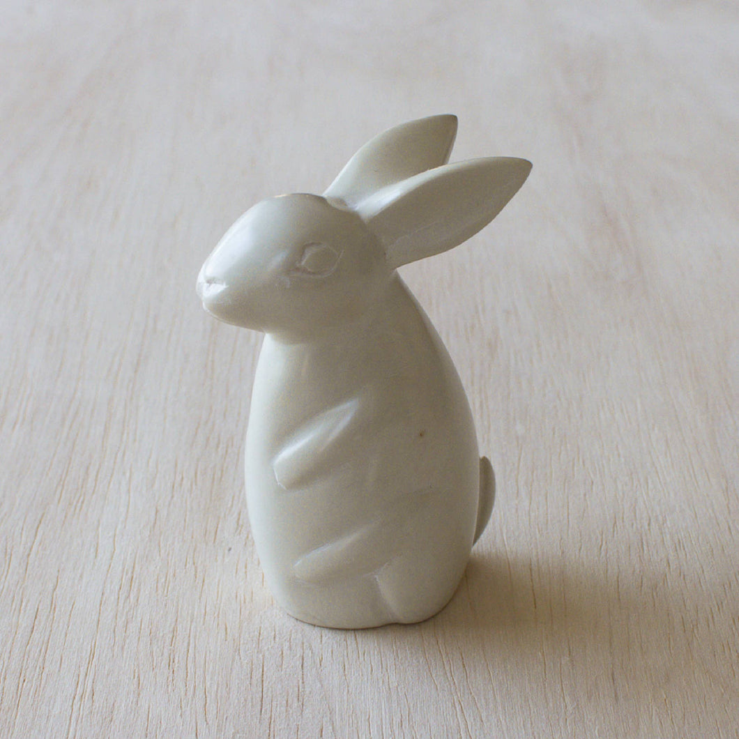 Soapstone Hand-Carved Upright Bunny