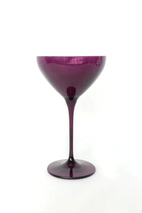 Estelle Colored Glass Martini - Amethyst