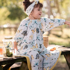 Milkbarn Organic Cotton Muslin and Bamboo Dress + Leggings Set - Various
