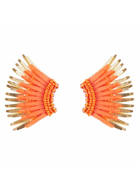 Mignonne Gavigan Mini Madeline Earrings - Neon Orange