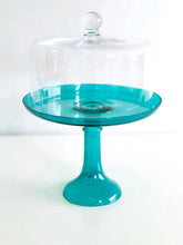 Load image into Gallery viewer, Estelle Colored Glass Cake Stand - Emerald Green
