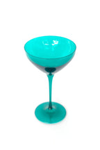 Estelle Colored Glass Martini - Emerald Green