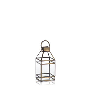 Medici Antique Brass Lantern - Small