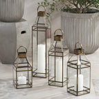 Medici Antique Brass Lantern - Large
