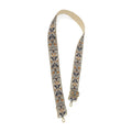 Joy Susan - 2" Floral Filigree Embroidered Guitar Strap - Navy