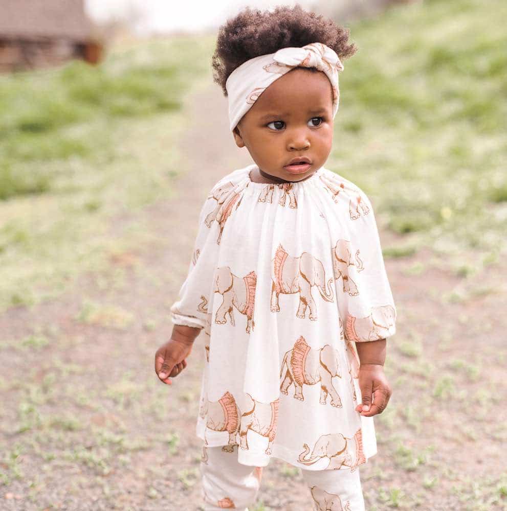 Milkbarn Organic Cotton Muslin and Bamboo Dress + Leggings Set - Various