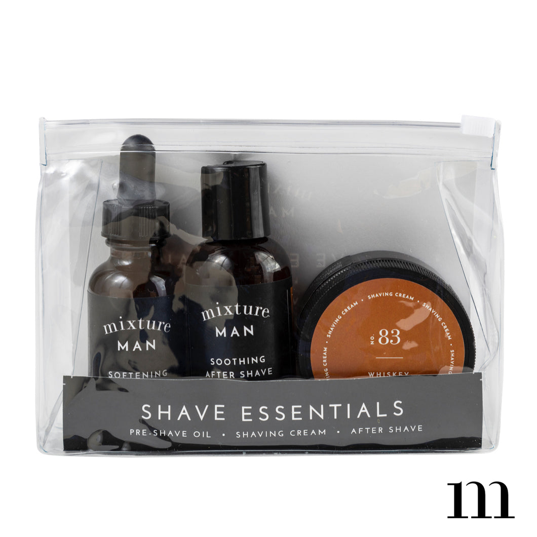 Made by Mixture - No 83 Whiskey - Mixture Man - Shave Essentials Gift Set