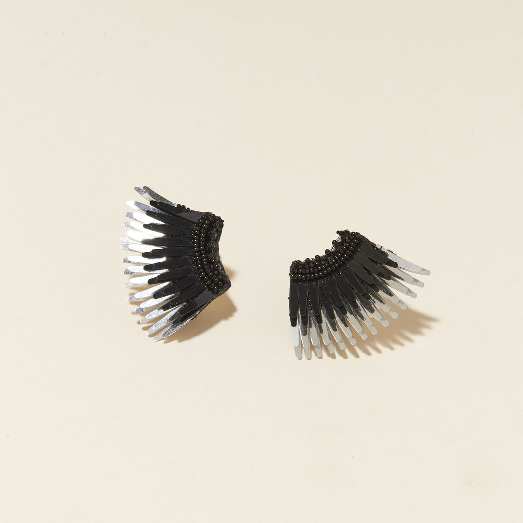 Mignonne Gavigan Mini Madeline Earrings - Black + Silver