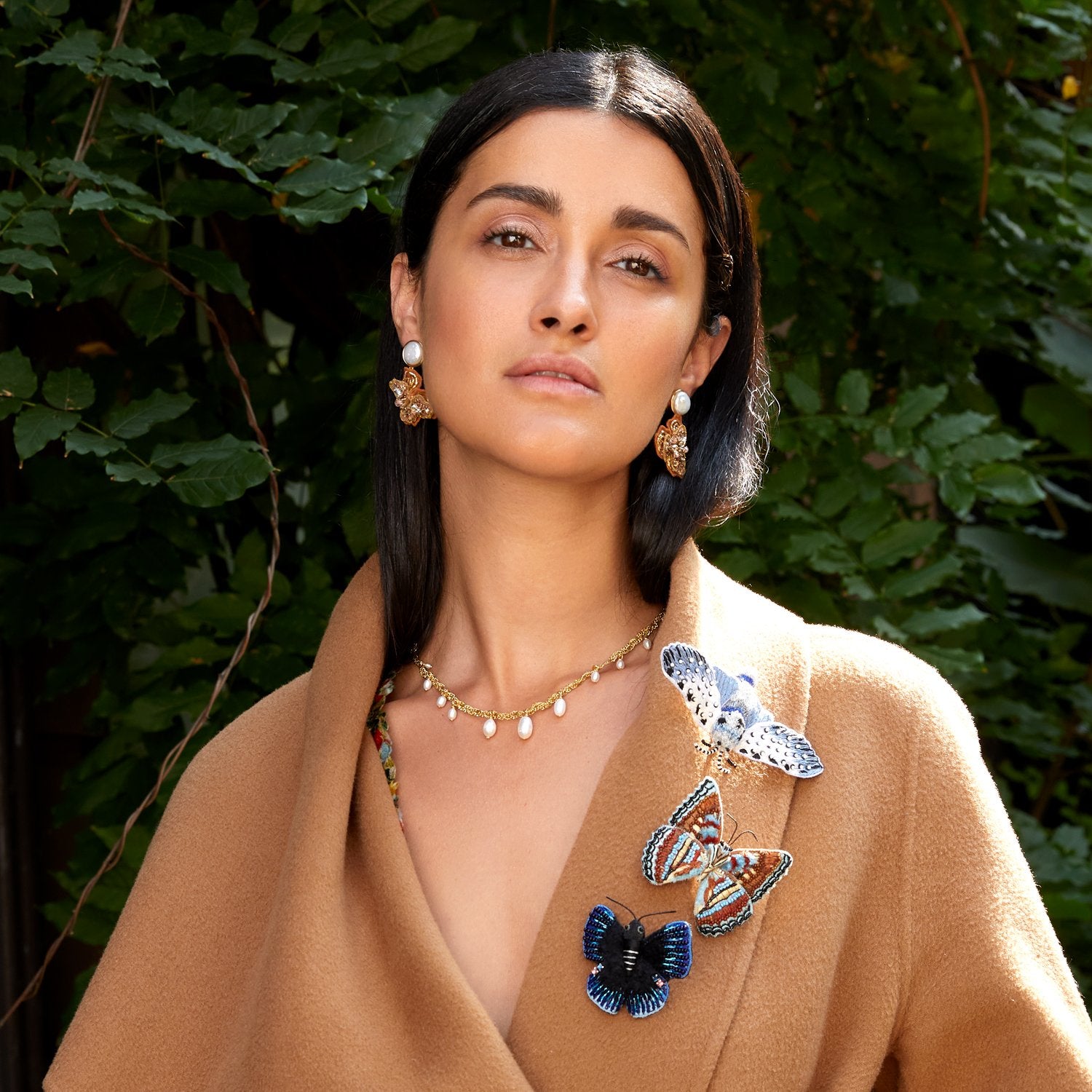 Mignonne Gavigan Mystic Butterfly Brooch - Dark Blue