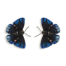 Load image into Gallery viewer, Mignonne Gavigan Mystic Butterfly Stud - Dark Blue

