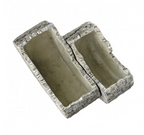 Faux Bois Slice Planter