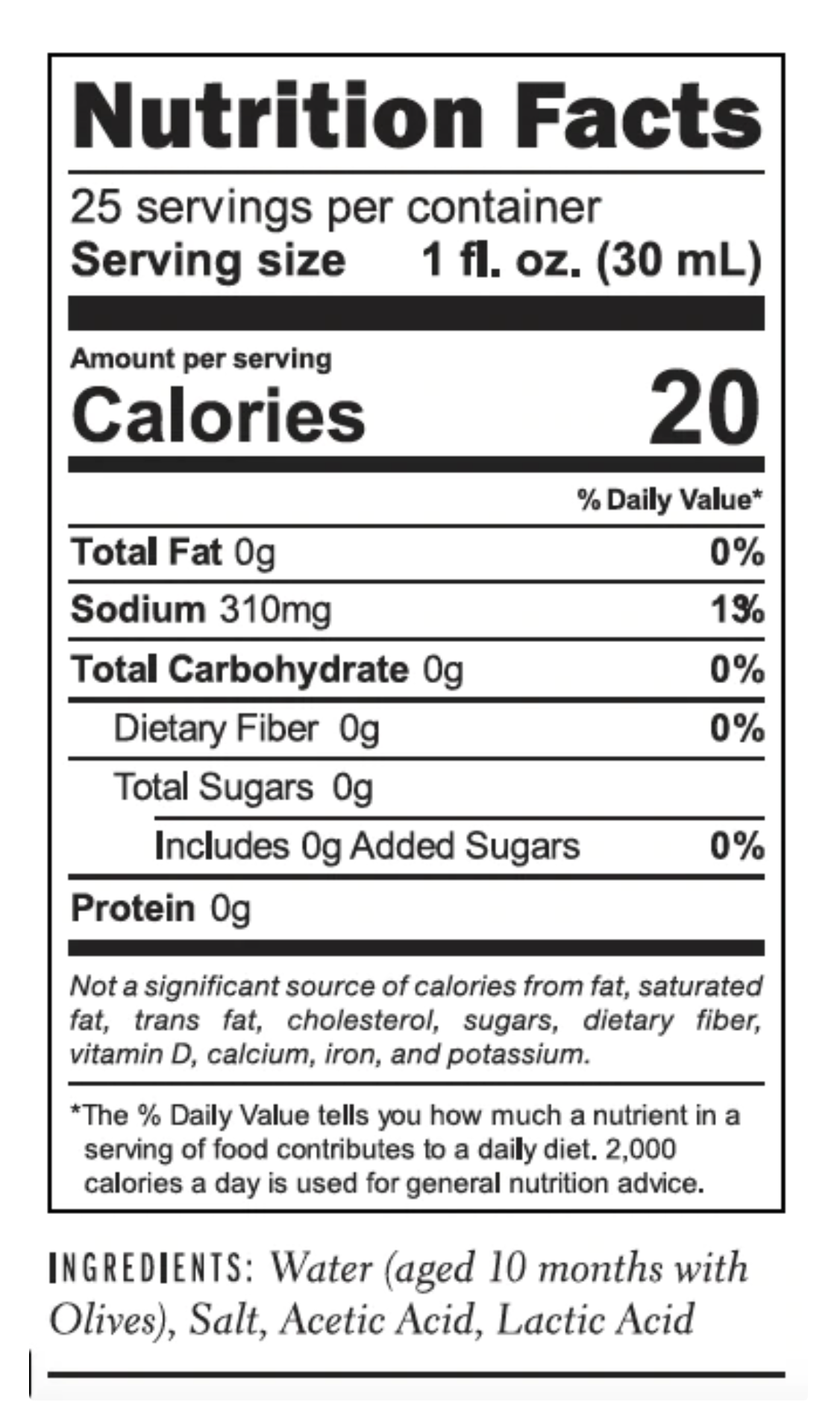 Jack Rudy Olive Brine