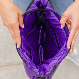 Pretty Rugged Puffer Bag - Purple