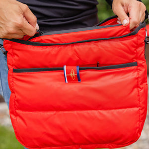 Pretty Rugged Puffer Bag - Red