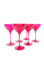 Load image into Gallery viewer, Estelle Colored Glass Martini - Viva Magenta
