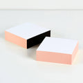 Wms&Co. Classic Edged Pads: Blush, 3 sizes: Small Square