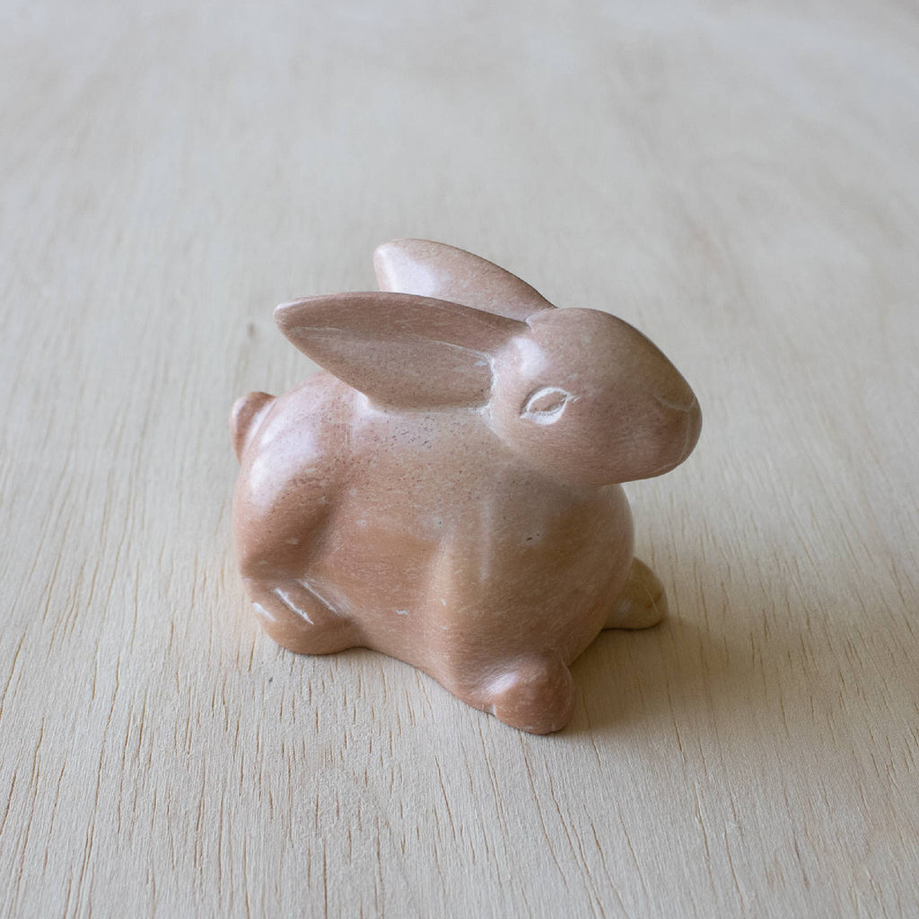 Soapstone Hand-Carved Bunny Resting