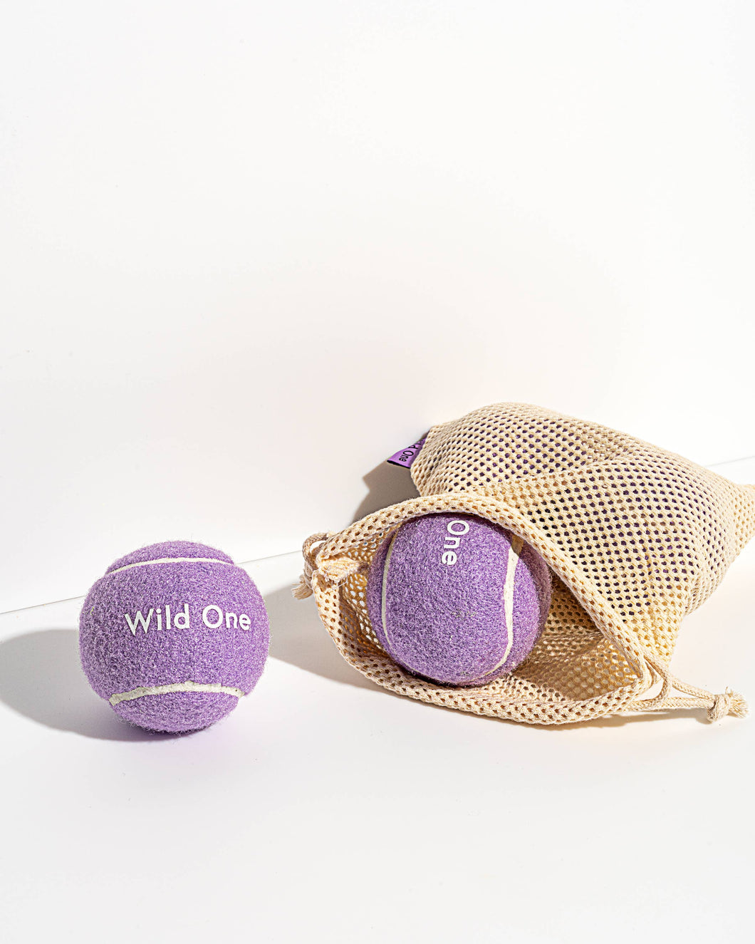 Set of 4 Wild One Tennis Balls in Lilac