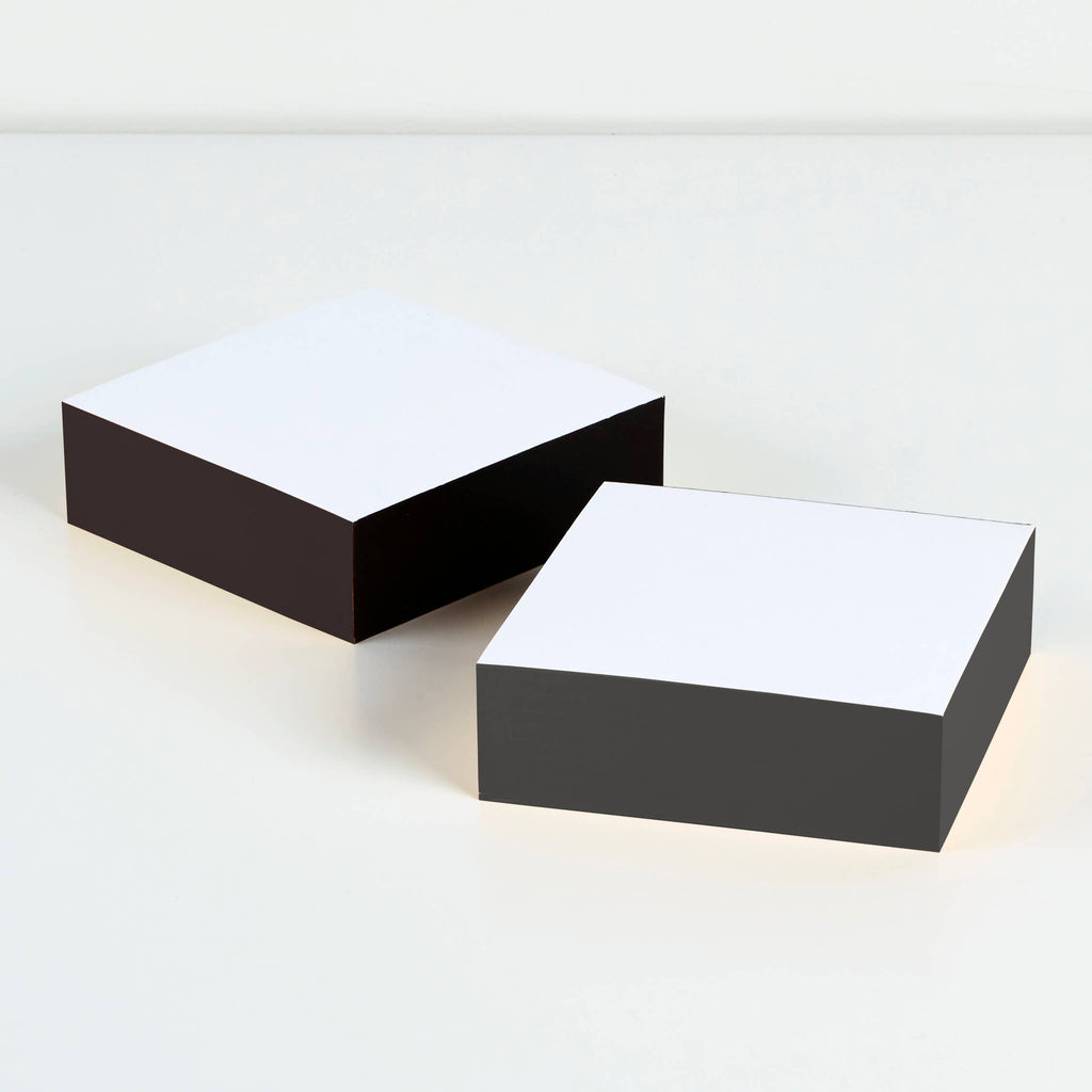 Wms&Co. Classic Edged Pads: Glossy Black, Small Square