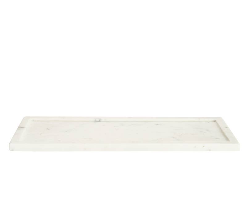 Lothantique Belle De Provence Marble Tray - White | Long