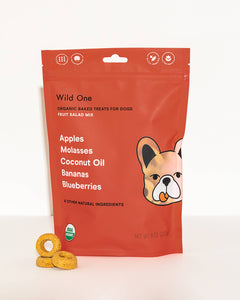 Wild One Organic Vegan Baked Dog Treats - Fruit Salad