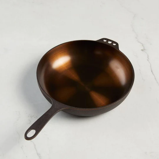 Smithey Ironware Company - No. 11 Deep Cast Iron Skillet with Glass Lid