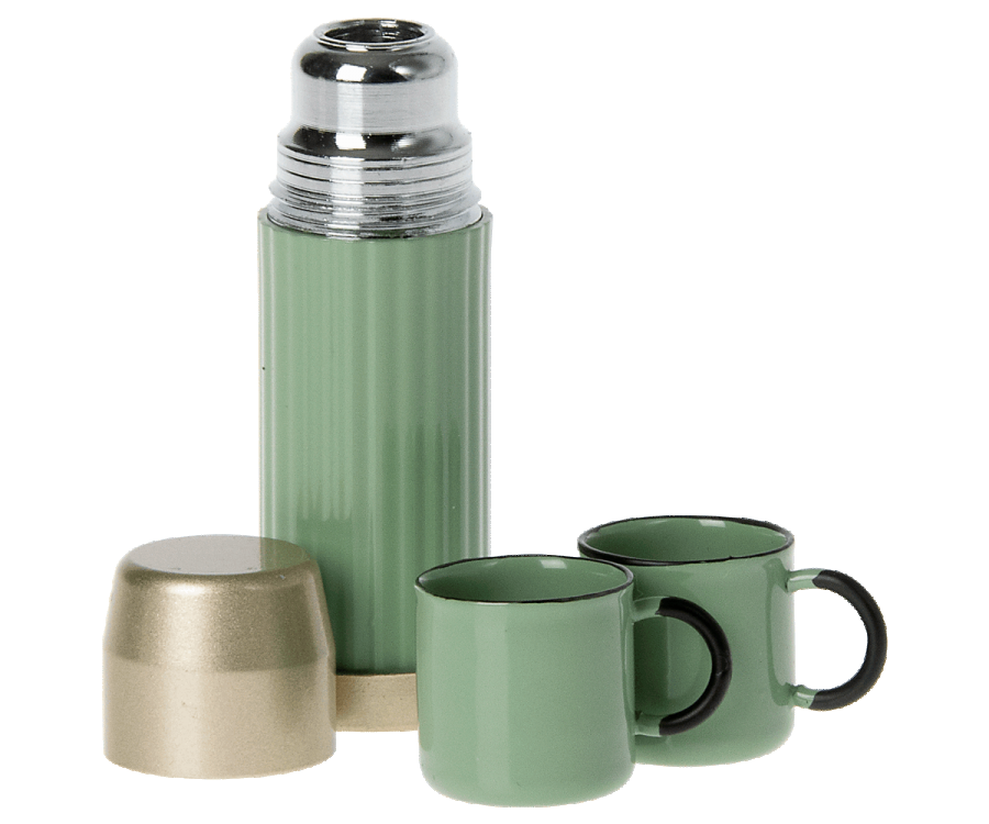 Maileg Thermos and Cups - Mint