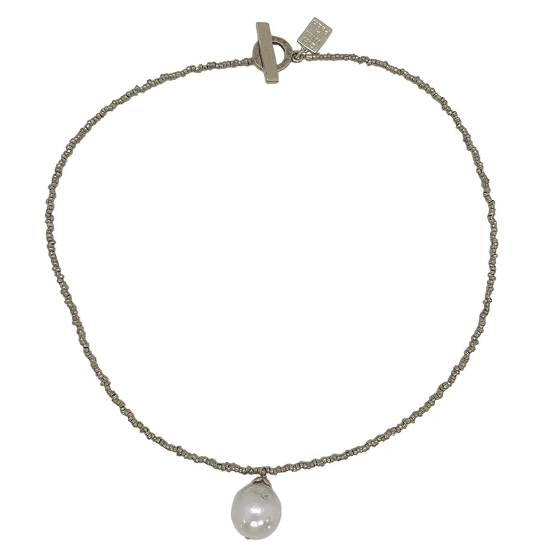 Edison Pearl Drop Vintage Silver