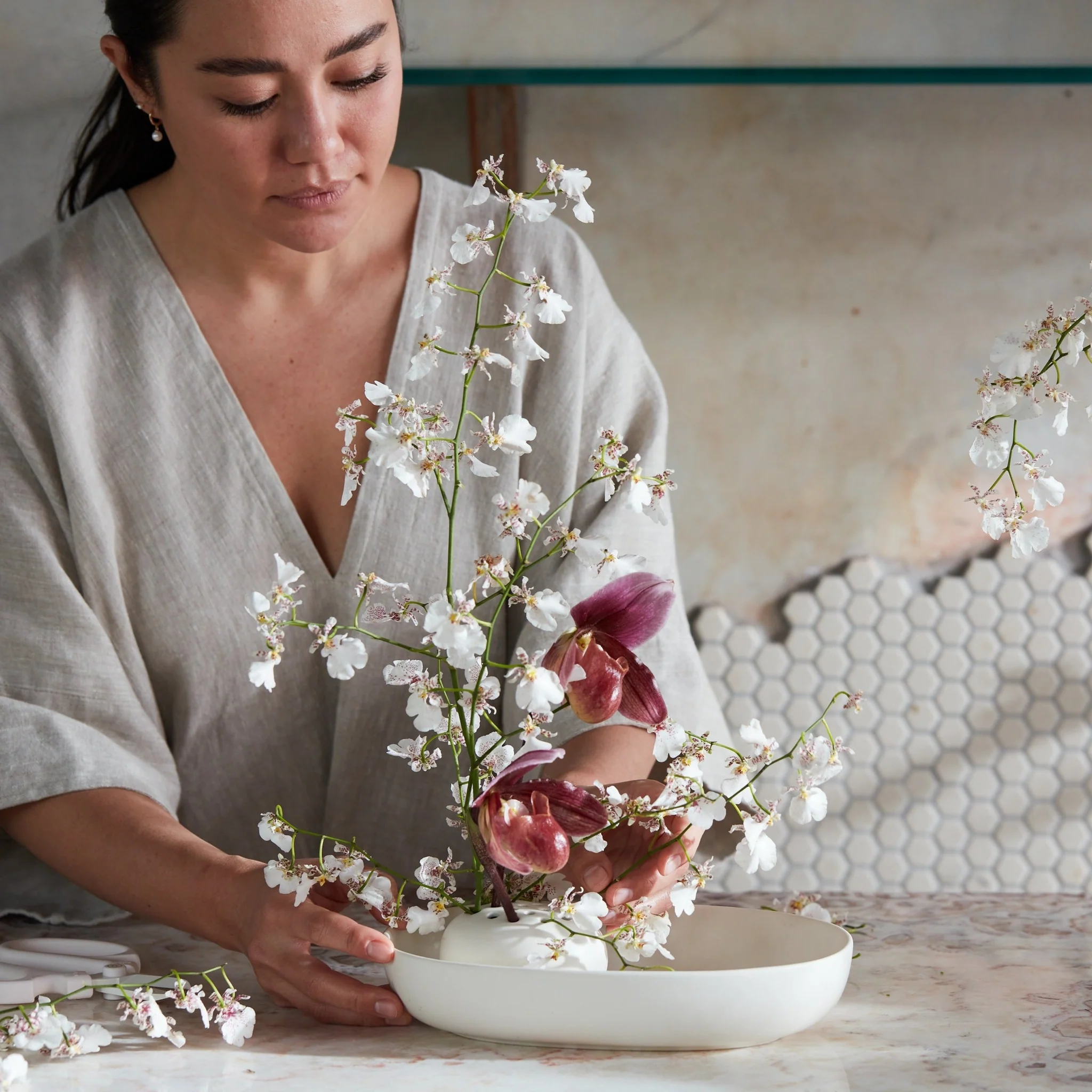 The Floral Society Ceramic Oval Dish