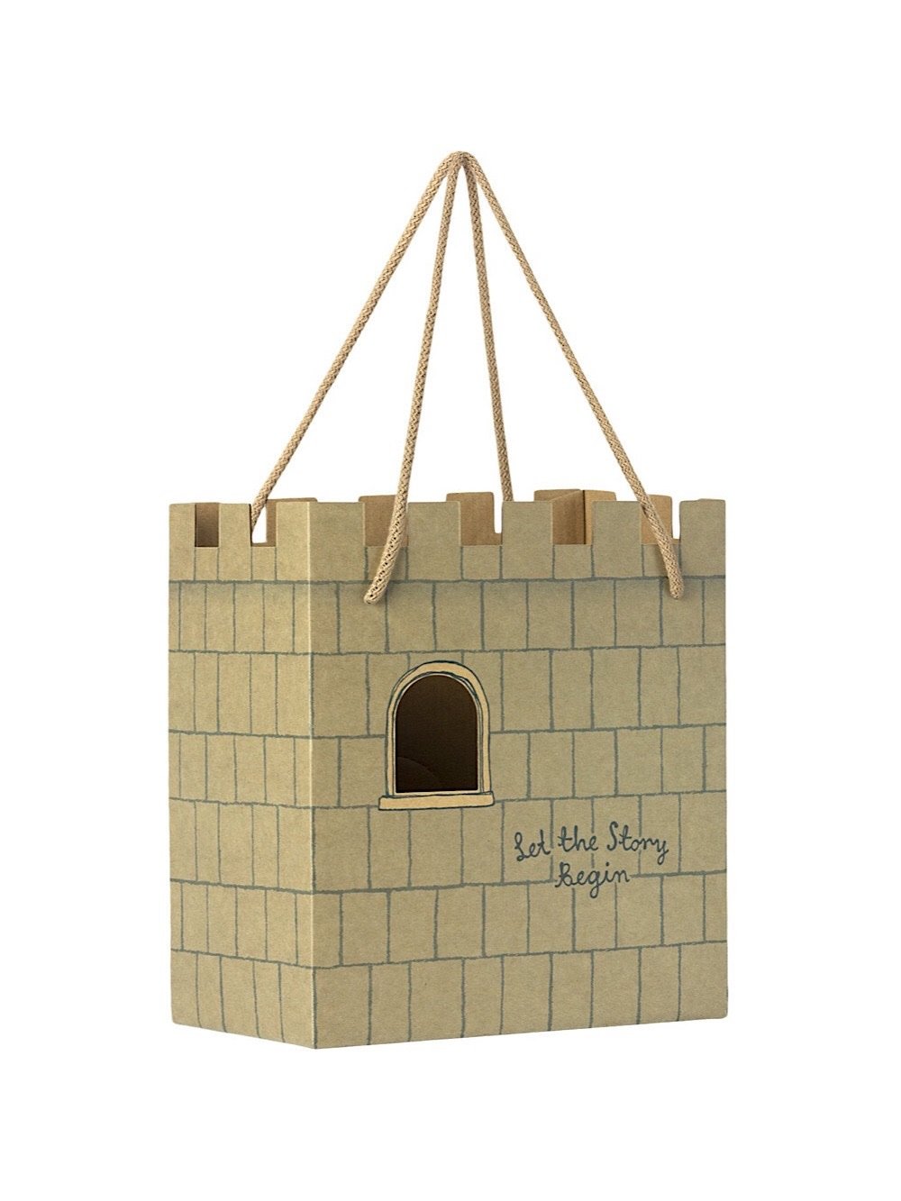 Maileg Castle Cardboard Bag - Mint