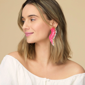 Mignonne Gavigan Madeline Earrings - Neon Pink