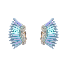 Load image into Gallery viewer, Mignonne Gavigan Micro Madeline Earrings - Metallic Blue Clip On
