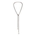 Turkish Silver Lariat Two Wild Pearls