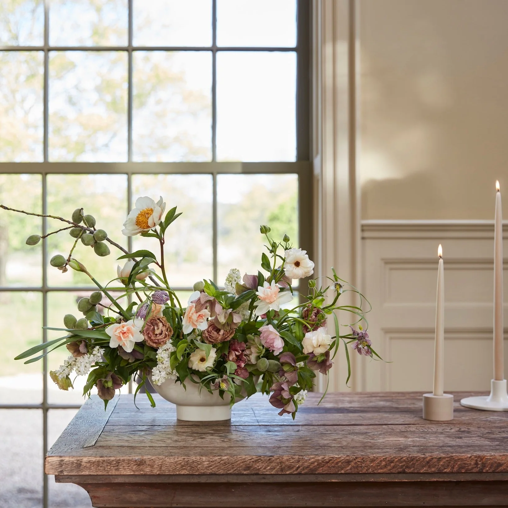 The Floral Society Compote Vase
