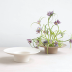 The Floral Society Ceramic Ikebana Vase - Matte White