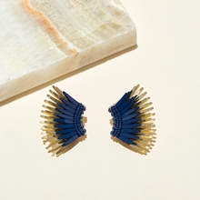 Load image into Gallery viewer, Mignonne Gavigan Mini Madeline Earrings - Navy Gold
