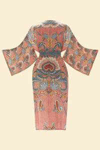 Powder UK Kimono Mediterranean Paisley - Coral
