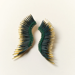 Mignonne Gavigan Madeline Earrings - Emerald Gold