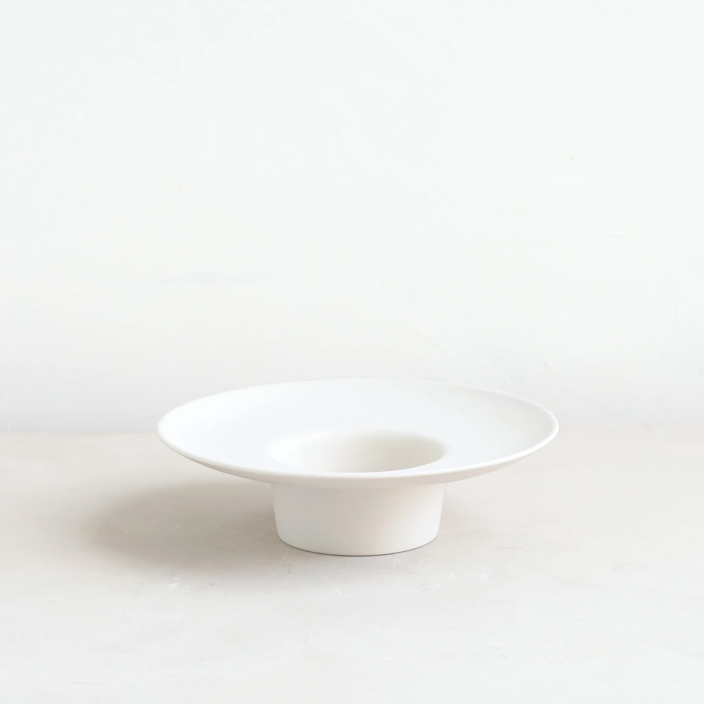 The Floral Society Ceramic Ikebana Vase - Matte White