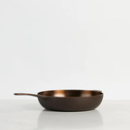 Smithey Ironware Company - No. 11 Deep Cast Iron Skillet with Glass Lid