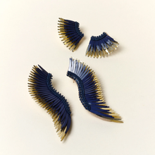 Load image into Gallery viewer, Mignonne Gavigan Mini Madeline Earrings - Navy Gold
