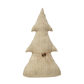Antiqued Natural Canvas Tree with Bells - Wide