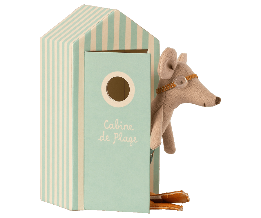 Maileg Beach mice - Big brother in Cabin de Plage