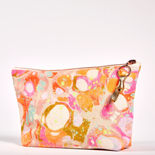 Load image into Gallery viewer, Love Mert - Astral Marbled Pouch Large - Garden Party
