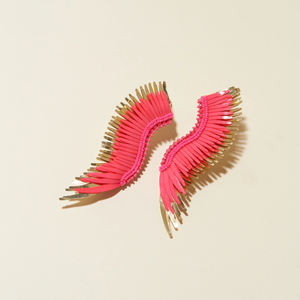 Mignonne Gavigan Madeline Earrings - Neon Pink