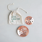 The Floral Society Copper Flower Frog Set