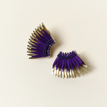 Load image into Gallery viewer, Mignonne Gavigan Mini Madeline Earrings - Purple Gold
