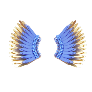 Mignonne Gavigan Mini Madeline Earrings - Periwinkle + Gold