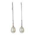Sterling Chain Drop Earring